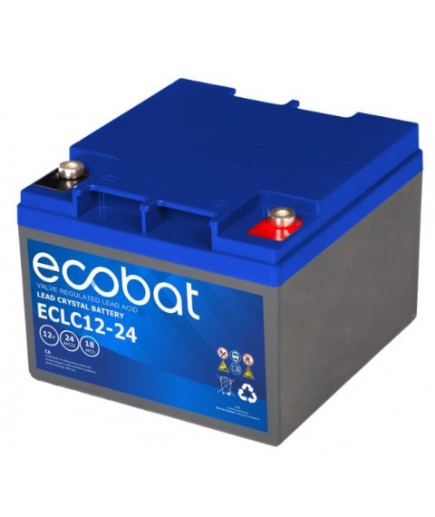 Acumulator 12V 24Ah stationar VRLA Ecobat ECLC12-24