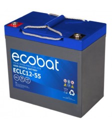 Baterie deep-cycle 12V 55Ah Ecobat ECLC12-55 AGM Lead Cristal