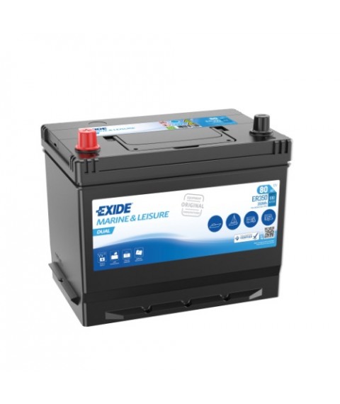Baterie barca, rulota, autorulota 12V 80Ah Exide ER350