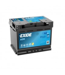 Baterie auto 12V 62Ah Exide AGM Start Stop  EK620