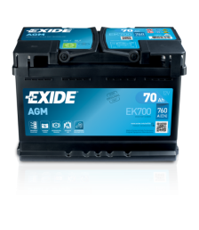 Baterie auto 12V 70Ah Exide AGM Start Stop  EK700