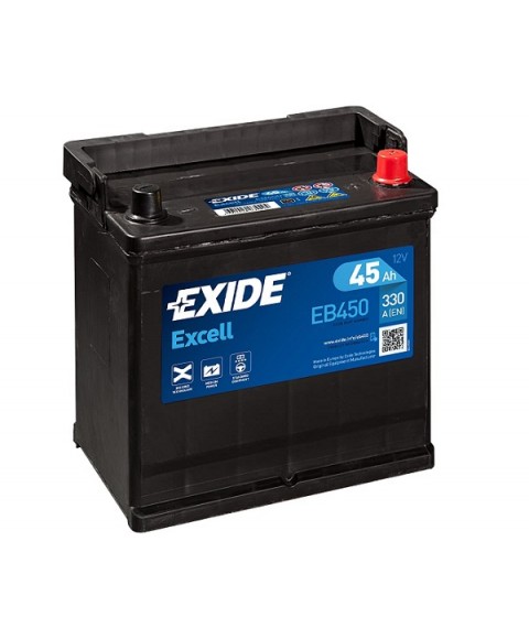 Baterie auto 12V 45Ah Exide Excell EB450 Asia