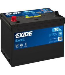 Baterie auto 12V 70Ah Exide Excell EB705 bornă inversă