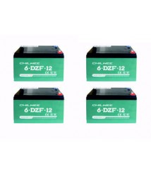 Set 4 baterii 6-DZF-12 pentru triciclu sau scuter electric – compact, eficient și fiabil