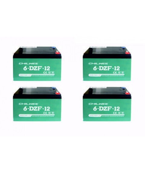 Set 4 baterii 6-DZF-12 pentru triciclu sau scuter electric – compact, eficient și fiabil