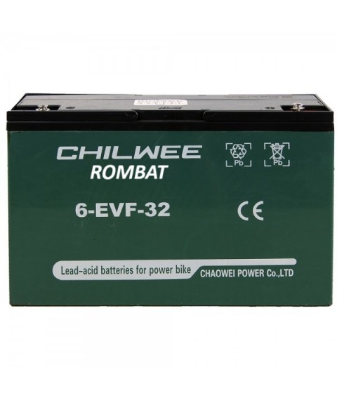 Baterie triciclu semitractiune deep-cycle Chilwee 6-EVF-32 – Energie de cursă lungă, fiabilitate testată!