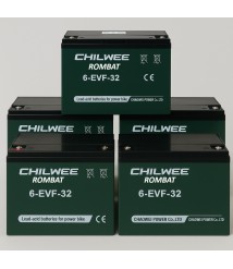 Set 5 Baterii Chilwee 6-EVF-32 12V 32Ah GEL – Soluția ideală pentru vehicule electrice 60V