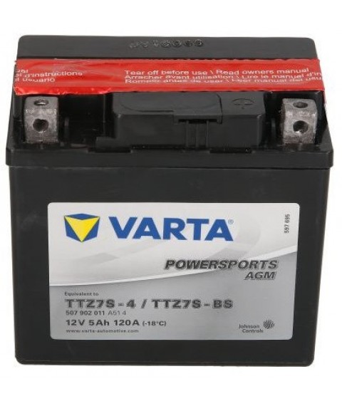 Baterie Moto Varta AGM 12V 5Ah YTZ7S-BS / YTZ7S-4