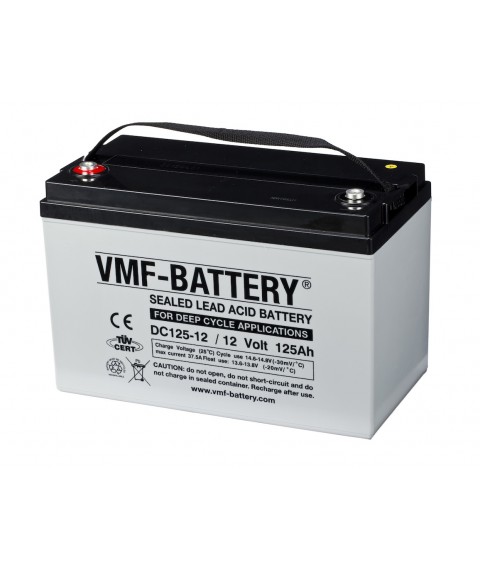 Baterie deep cycle 12V 125Ah Ecobat VMF DC125-12